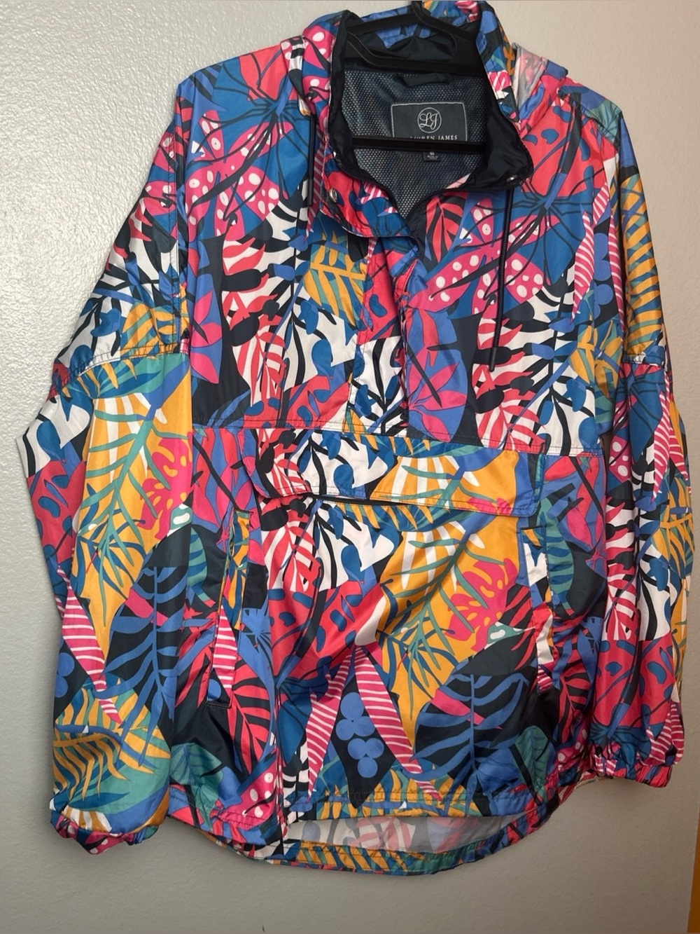 Lauren James Black Jacket with Pink Accent